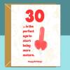 Funny 30th Birthday Card - Cheeky Card for Someone Turning 30 years old - For Him or For Her - Can be personalised inside - Large or Small - Blank inside - Large