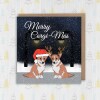 Merry Corgi-Mas funny corgi, dog, pet, Christmas, Xmas, Holidays, festive card from the pet dog, corgi lover (Size A6/A5/A4/Square 6x6") - A6: Single card
