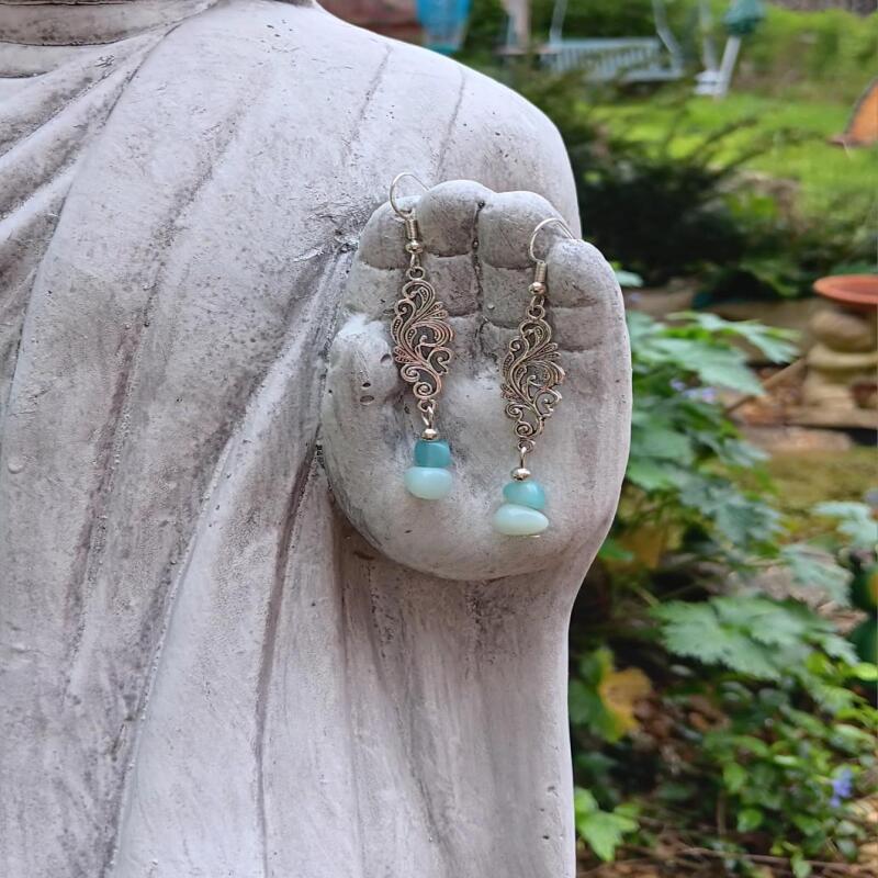 Amazonite Earrings - Sheilding