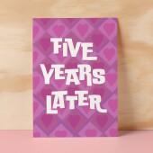 5th Wedding Anniversary Card For Wife Anniversary Card for Husband Anniversary Card For Boyfriend or Girlfriend Fifth Anniversary Gift