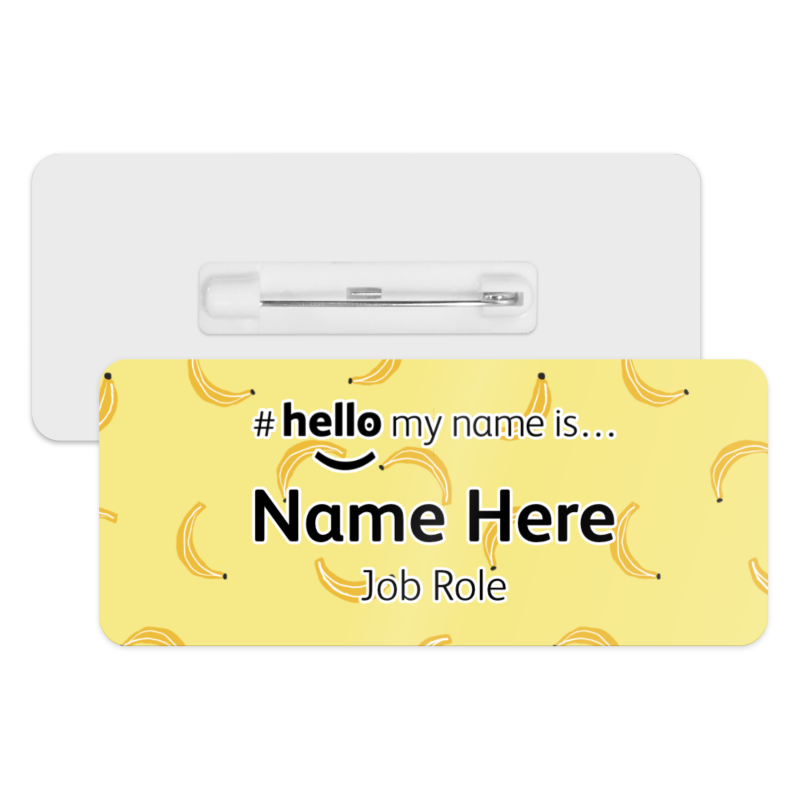 #hello my name is... Name Badge - Banana