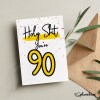 90th Birthday Card - Holy Shit You're / I'm 90 Card - Birthday Card - Birthday Celebrations - Personalised Birthday - Funny Birthday Card - Holy Shit "I'm"