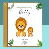 Father's Day Card - From Son or Daughter - Personalised - Cute - To Dad Card - Daddy - Fathers Day