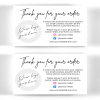 Thank You For Your Order Cards - Thank You Business Cards - Sample Card