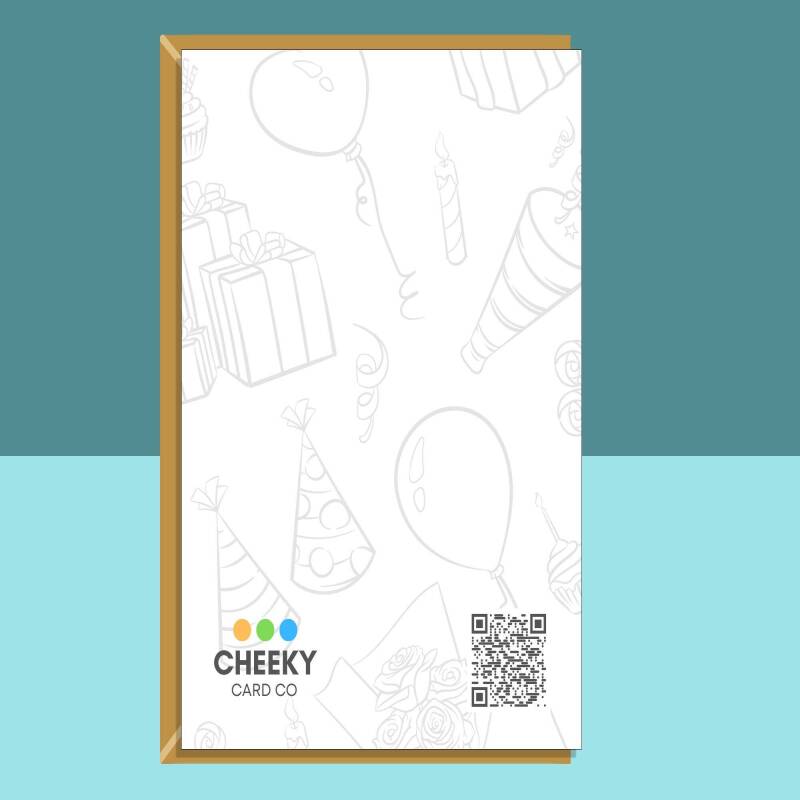 Funny 60th Birthday Card Personalised Inside - For Him or For Her - Ideal for mum, dad, grandma, grandad or anyone else turning 60 years old - Blank inside - Small