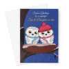 Merry Christmas Card For Son and Daughter-In-Law  - Owls - A5 Greeting Card - A5 Portrait - 1 Card