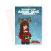 Anime Christmas Card For Granddaughter - A5 Portrait - 1 Card