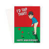 Anniversary Card For Golfer - A5 Portrait - 1 Card