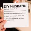 DIY Husband, Do It Yourself Husband, Boyfriend funny, humour dictionary definition anniversary card from spouse (Size A6/A5/A4/Square 6x6") - A6: Single card - Boyfriend