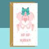 Funny Hip Replacement - Get Well Soon Card - Recovery - For him or for her - Can be personalised inside - Ideal for someone recovering - Blank inside