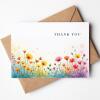 Thank You Cards, Wildflower Watercolour Thank You Card Set, Floral Multipack Notelet Card Pack, Simple Floral watercolour thank you cards - A6 - 4.1" x 5.8"