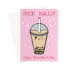 Funny Boba Tea Valentine’s Day Card – Cheeky and Cute for Bubble Tea Lovers - A5 Portrait - 1 Card