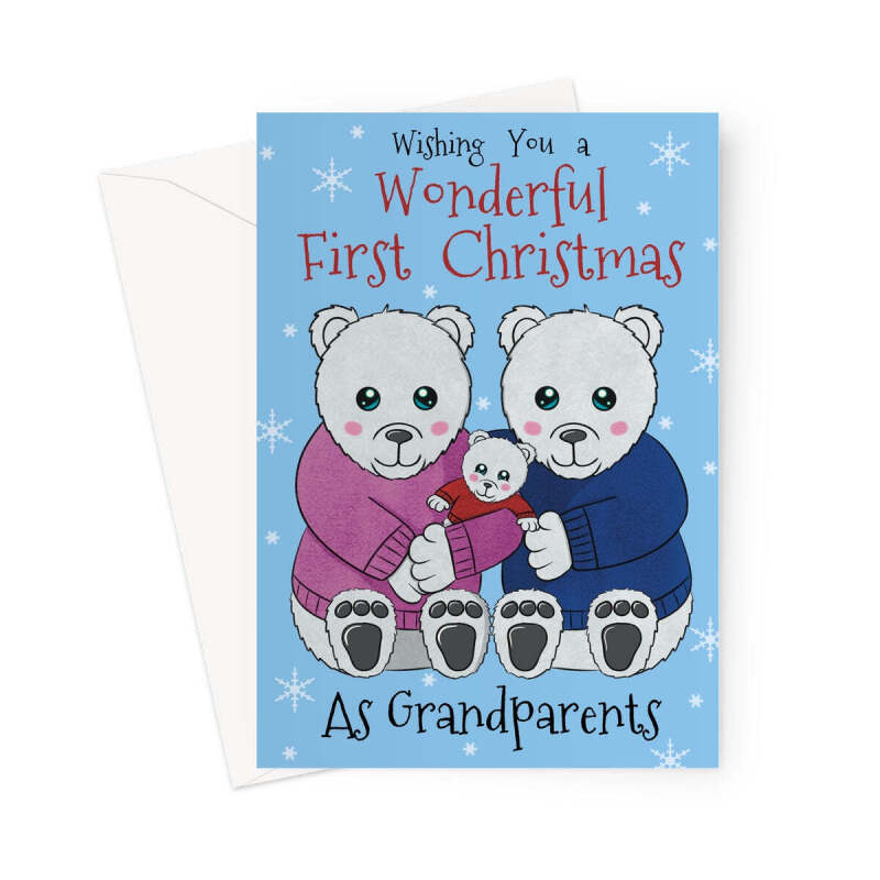 First Christmas As Grandparents Card - A5 Portrait - 1 Card