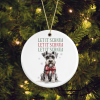 Ceramic Dog/Puppy Breed Schnauzer Pun Christmas Tree Decoration