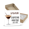 Personalised Espresso Martini Goes Here Coaster, Espresso Martini Gift
