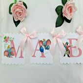 Personalised Dumbo Banner, Dumbo Name Banner, Dumbo Nursery Decor