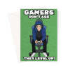 Funny Video Gamer Birthday Card - Level Up - A5 Portrait - 1 Card