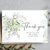 Thank You Cards, Wedding Thank You Cards, Eucalyptus Thank You Card - Personalised, Thank you wedding guest cards, Eucalyptus wedding cards - A6 - 4.1" x 5.8" - Pack of 20