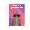 Tabby Cat Birthday Card - A5 Portrait - 1 Card