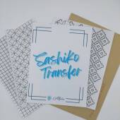 Large Washable Sashiko Transfers | Stitching Grid | Circles