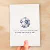 Father's Day Card For Dad Football Fan Simple Father's Day Card On The Ball Dad Father's Day Gift For Football Enthusiasts - Small (4x6) / Blank Message