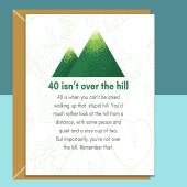 Funny 40th Birthday Card - Personalised inside if required - For Him or For Her - Perfect greetings card for someone turning 40 years old