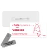 Hello My Name is Name Badge Christmas Personalised Premium Durable Name Badge #hello mynameis Name Badge, Nurse Bages, Christmas Name Badges - Standard Pin