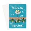 Funny Gin Christmas Card - A5 Portrait - 1 Card