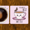 Tea Coaster For An Auntie - White