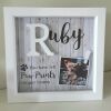 Personalised pet loss box frame, dog loss frame, dog memorial frame - No crystals - Without lights