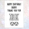 birthday card from the dogs, card from the dogs, funny dog card, dad, mummy, daddy, brother, sister, thank you for everything walks treats - MUMMY