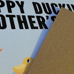 Happy Ducking Mother's Day funny duck autocorrect Mother's Day card for mum, mom, mam, mother from son, daughter (Size A6/A5/A4/Square 6x6") - A6: Single card