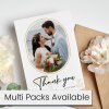Thank You Wedding Cards | Personalised Photo Wedding Thank You Cards Personalised Thank You Card From Bride and Groom | Wedding Photo Card - A6 - 4.1" x 5.8" - Pack of 20