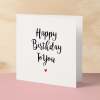 Happy Birthday Card For Him Boyfriend Birthday Card Girlfriend Birthday Card Husband Happy Birthday Card For Wife or Best Friend - Square (6x6) / Blank Message