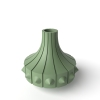 The Rinsu Short Vase, Modern and Unique Home Decor for Dried and Preserved Flower Arrangement - Black