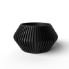 The Hendro Planter Pot with Drainage Tray & Stand Included - Matte Dark Green - 3"