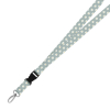 Double Breakaway Lanyard - Green Daisy Background