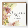 Floral Congratulations On Your New Job Personalised Card