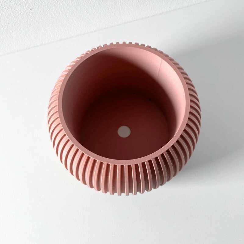 The Surno Planter Pot with Drainage Tray & Stand Included - Matte Dark Green - 3"