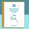 Funny 35th Birthday Card - Personalised - Rude Card for Son, Daughter, Brother, Sister, Friend, or anyone turning 35 years old - Blank inside - Small