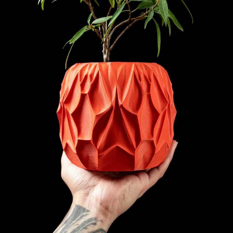 Vessel Planter Pot - Matte Dark Green