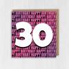 Any age, 16th, 18th, 21st, 30th, 40th, 50th, 60th, 70th happy birthday card in blue or pink (Size A6/A5/A4/Square 6x6") - A6: Single card - Blue