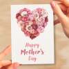 Mother's Day Card For Mum Happy Mother's Day Mothers Day card Mothering Sunday Card Rose Heart Mother's Day Card For Mom Mommy Mum Mummy - Small (4x6) / Blank Message