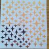 4 Point Star Stickers, Holographic, Silver or Gold - Gold