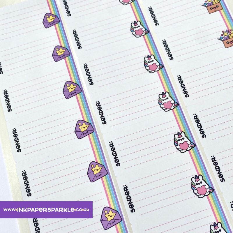 Kawaii Sender / Return Address Labels *New Designs* - Default Title