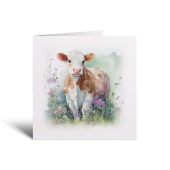 Notelet Card of a Cow For Anyone Any Occasion Card For Her or For Him Card For Birthday or Easter Card Thank You Card