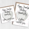 Eighteen wonderful years Porcelain 18th, 18 years anniversary card for couple, wife, husband, mum, dad, parents (Size A6/A5/A4/Square 6x6") - A6: Single card