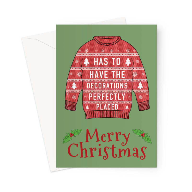 OCD Christmas Jumper Card - A5 Portrait - 1 Card