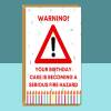 Funny Birthday Card - Personalised inside if needed - For Him - For Her - Ideal for someone turning 20, 30, 40, 50 or any age - Blank inside