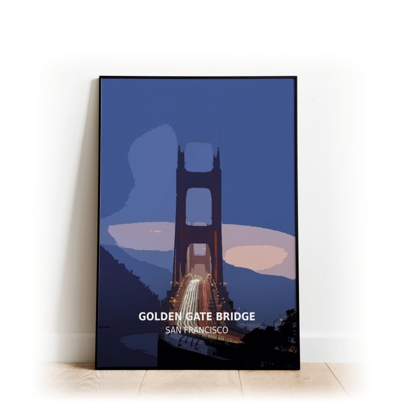 Golden Gate Bridge - San Francisco - Print - A4 - Standard - Print Only